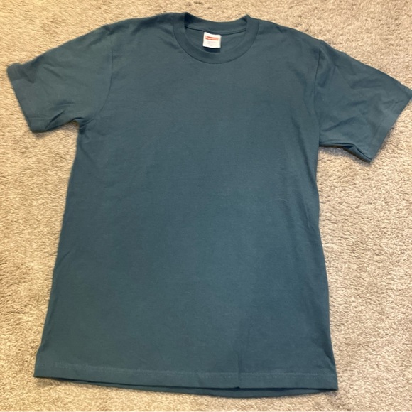 Supreme Men’s Plain T Shirt Size S Teal Green - Picture 1 of 6